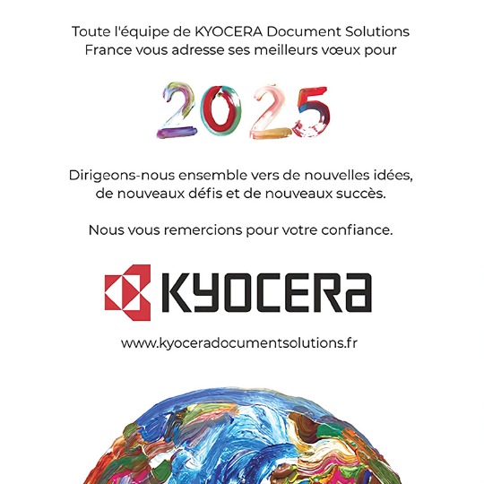 Carte de vœux UNICEF Kyocera